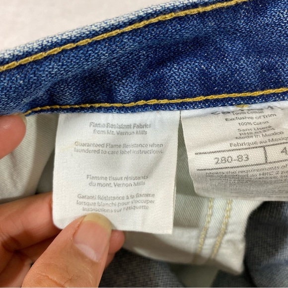 Carhartt Jeans Men 40-28 FR Denim Jeans Straight Leg Fire Retardant Work Jeans - Picture 8 of 12